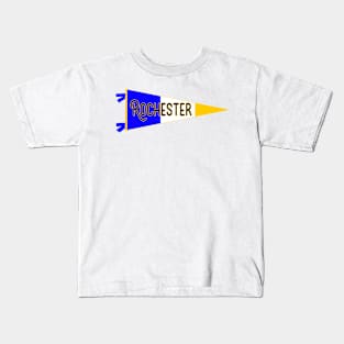 Rochester Flag Pennant Kids T-Shirt